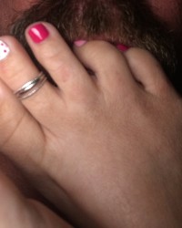 Luv4feet - Pink Shades with Dots Footjob photo