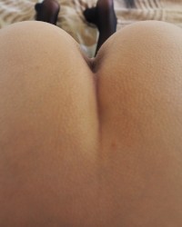 Pictures in Red Underwear and Stockings photo