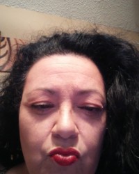 mommy with make up on photo
