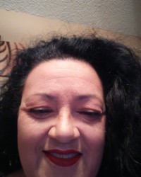 mommy with make up on photo