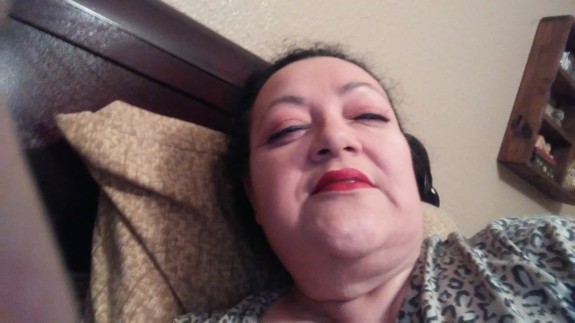 mommy with make up on