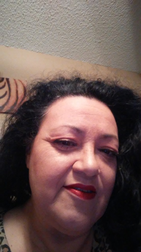 mommy with make up on