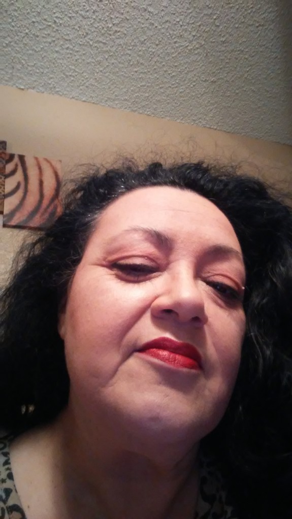 mommy with make up on