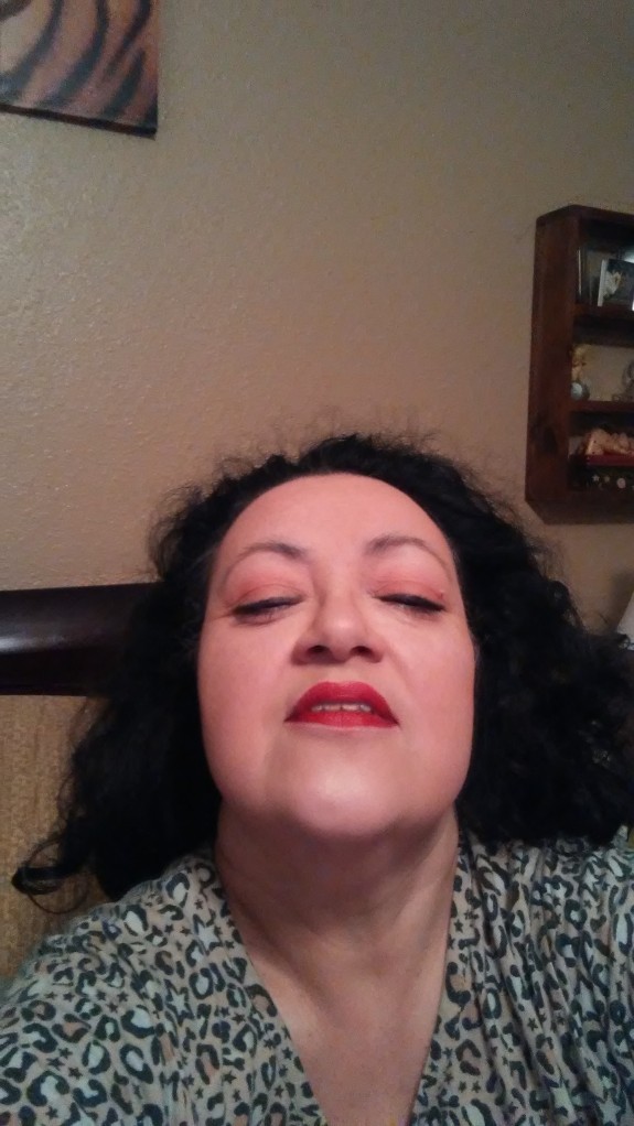 mommy with make up on