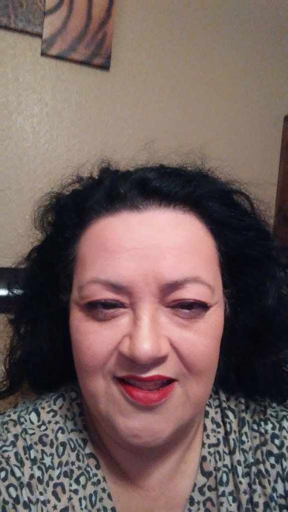 mommy with make up on