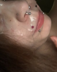Cum on her face ❄️ photo