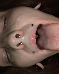 Cum on her face ❄️ photo