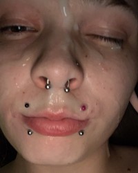 Cum on her face ❄️ photo
