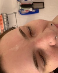 Cum on her face ❄️ photo