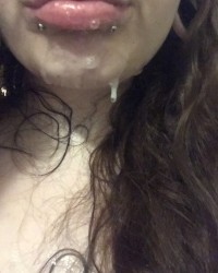 Cum on her face ❄️ photo