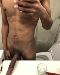 Horny in the mirror photo