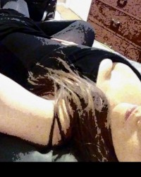 Homemade pig tails sexy babe girlfriend amateur big tits pov big boobs oral photo