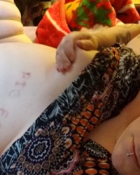Trans girl sissy in rope. photo
