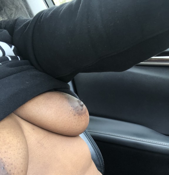 He said show me them titties now bitch