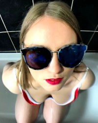 Casey Jones Sexy Red Swimsuit photo
