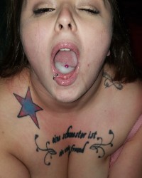 she loves cum in her mouth photo