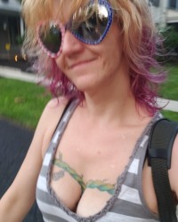 walking on a beautiful day with the tits about to come out shirt photo