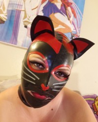 Breaking in Kitty's new Latex photo