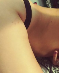 Cum play with my tits and my ass . photo