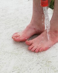 Wet feet photo