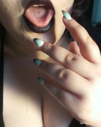 Big Tiddy Goth Gf photo