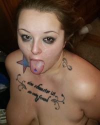 she loves cum in her mouth photo