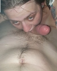 Sucking my boy toys cock photo