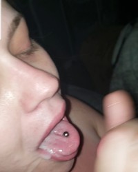 Sucking my boy toys cock photo