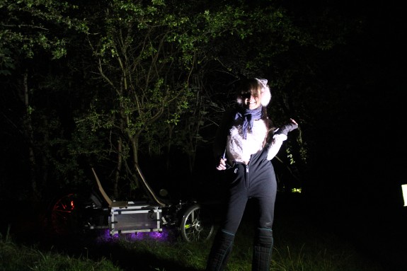 Out with my sexy horny girl in a cold Scandinavian forest @night