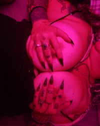 In Madame Moons red room photo