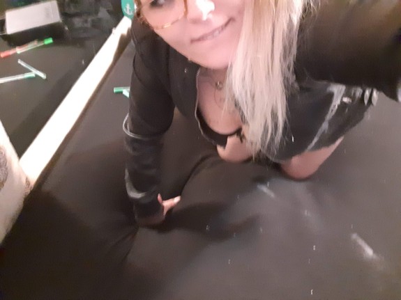 Glasses and high ponytails