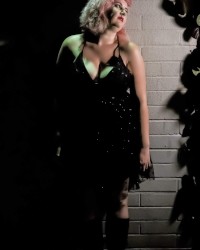 Black glitter photo