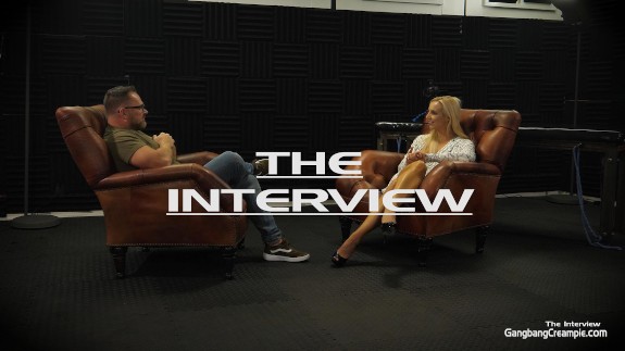 Fresh MILF at the Gangbang Station getting Creampied by the cocksmen