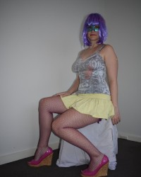 Disco girl toying - watch the video to see all photo