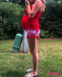 Euroslut 8 Months Pregnant and Ready to Drop photo