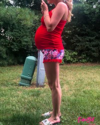 Euroslut 8 Months Pregnant and Ready to Drop photo