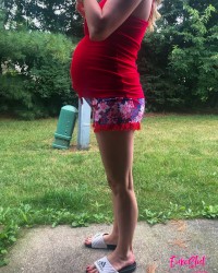 Euroslut 8 Months Pregnant and Ready to Drop photo