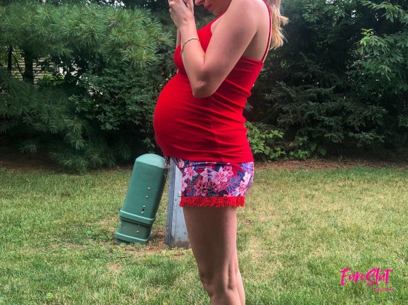 Euroslut 8 Months Pregnant and Ready to Drop