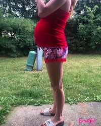 Euroslut 8 Months Pregnant and Ready to Drop photo