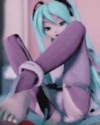 Hatsune Miku likes to jerk off his classmates photo