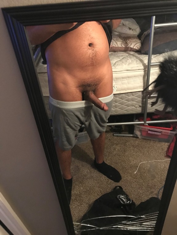 Showing my dick off while masturbating