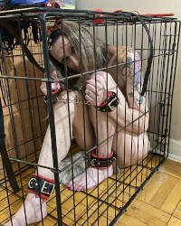 Kelli in a cage... photo