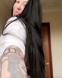 White T and smile photo