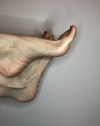 my feet and red nails photo