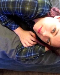 Dressed up sexy to give my owner a little surprise ;) photo