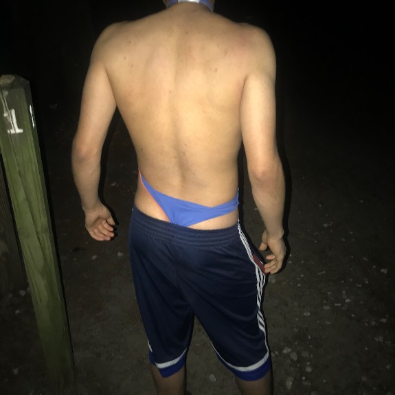 Wedgies in the forest to my bitch