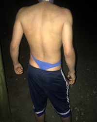 Wedgies in the forest to my bitch photo