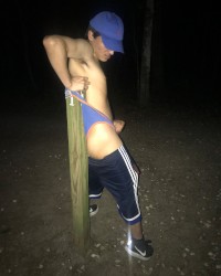 Wedgies in the forest to my bitch photo