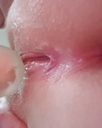 Alone time, playing with my pussy and ass photo