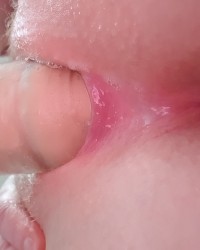 Alone time, playing with my pussy and ass photo